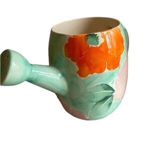 Hand painted‎ decorative, ceramic watering pitcher